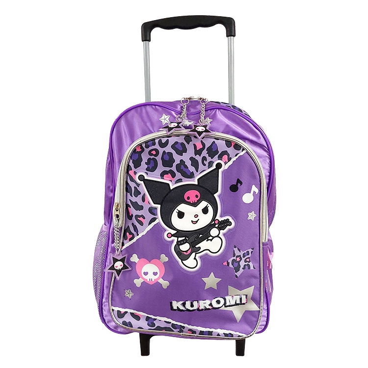 Mochila Escolar Wabro 2026 Kuromi Rock con Carro 16" Art.45235